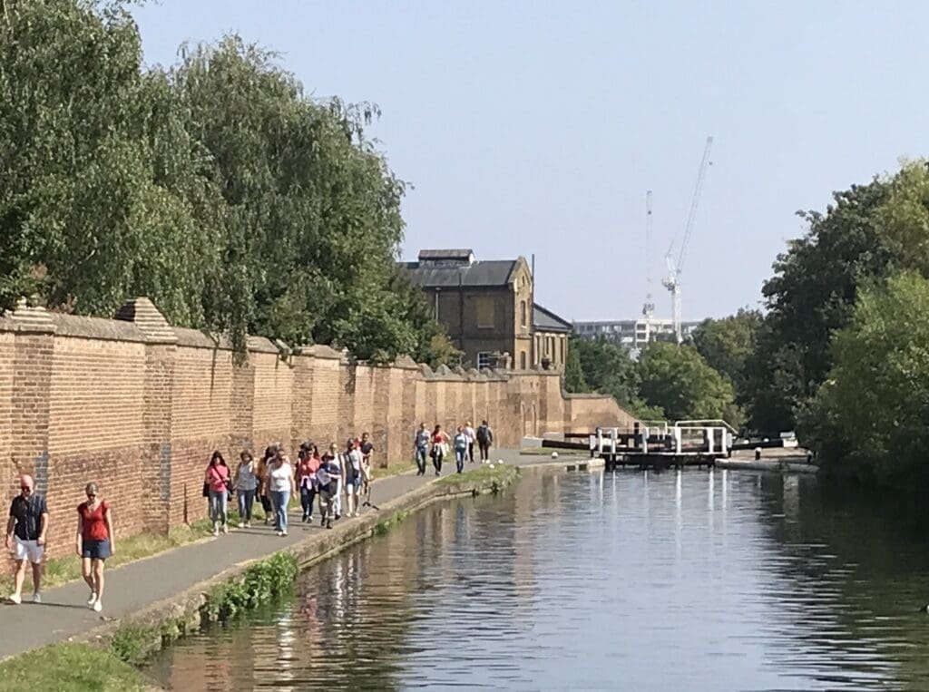 Walking along the Hanwell Flight during the Open House London Festival