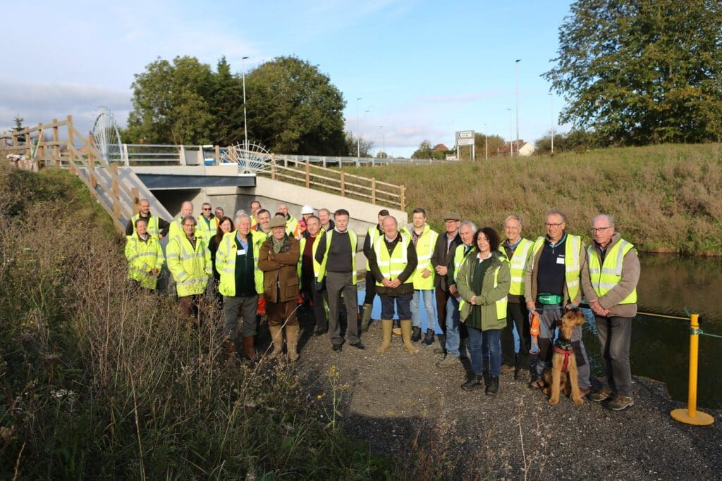 Tree planting ceremony marks completion of the A38 Whitminster Roundabout.