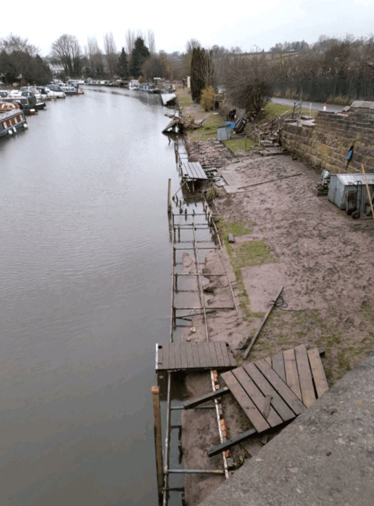 Some of the damage caused by January’s floods.