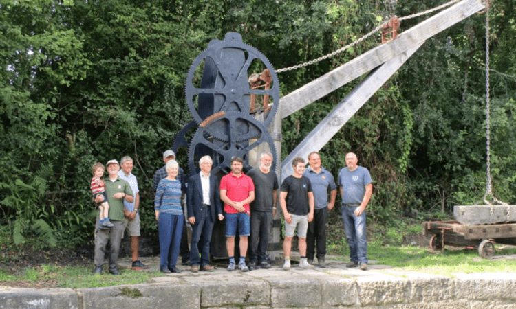Replacing lost waterways heritage: The unveiling of the Ventiford crane on the Stover Canal