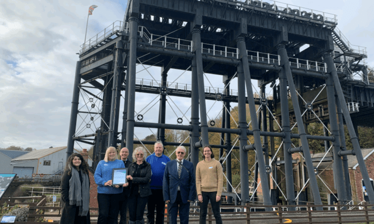 Active Waterways Cheshire volunteers celebrate national award