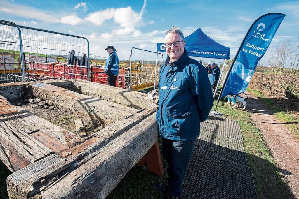 Canal & River Trust chief executive Richard Parry visits the event