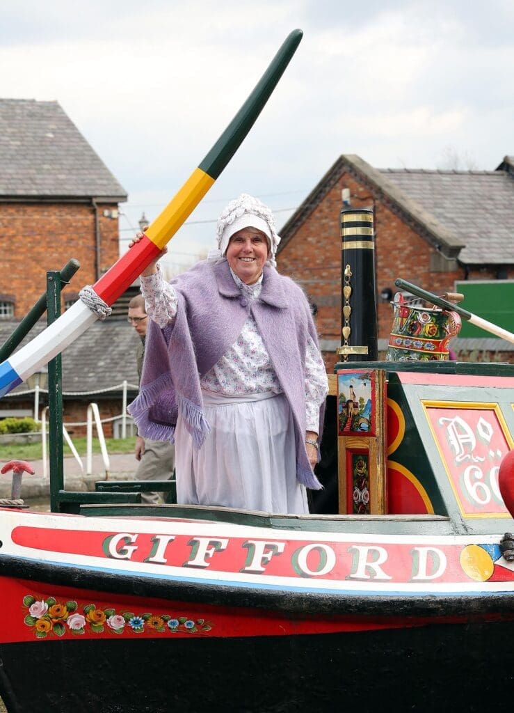 Easter Gathering Gifford with canal worker costume