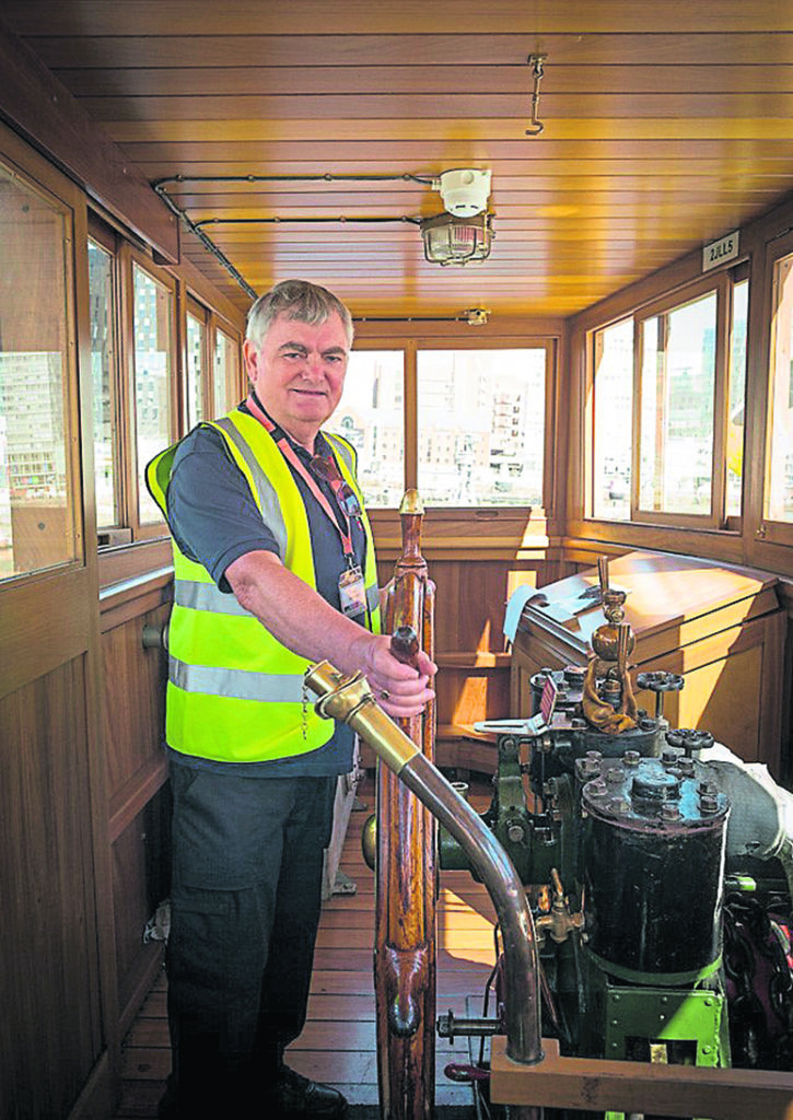 Volunteer Tony Steele at the wheel. PHOTO: DAVID KENNEDY