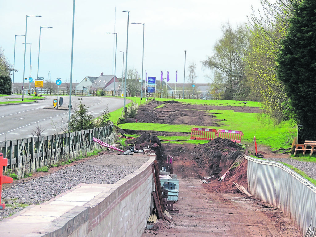 Lichfield Canal’s Falkland Road Zone A towards Birmingham Road and Zones B and C where work will be funded by the Community Infrastructure Levy award. PHOTO: DAVID HODGKINSON