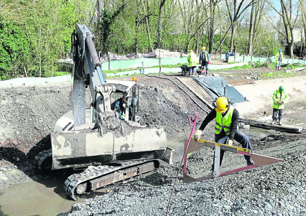 The Channel slope template measurement. PHOTO: SU PUBLICITY