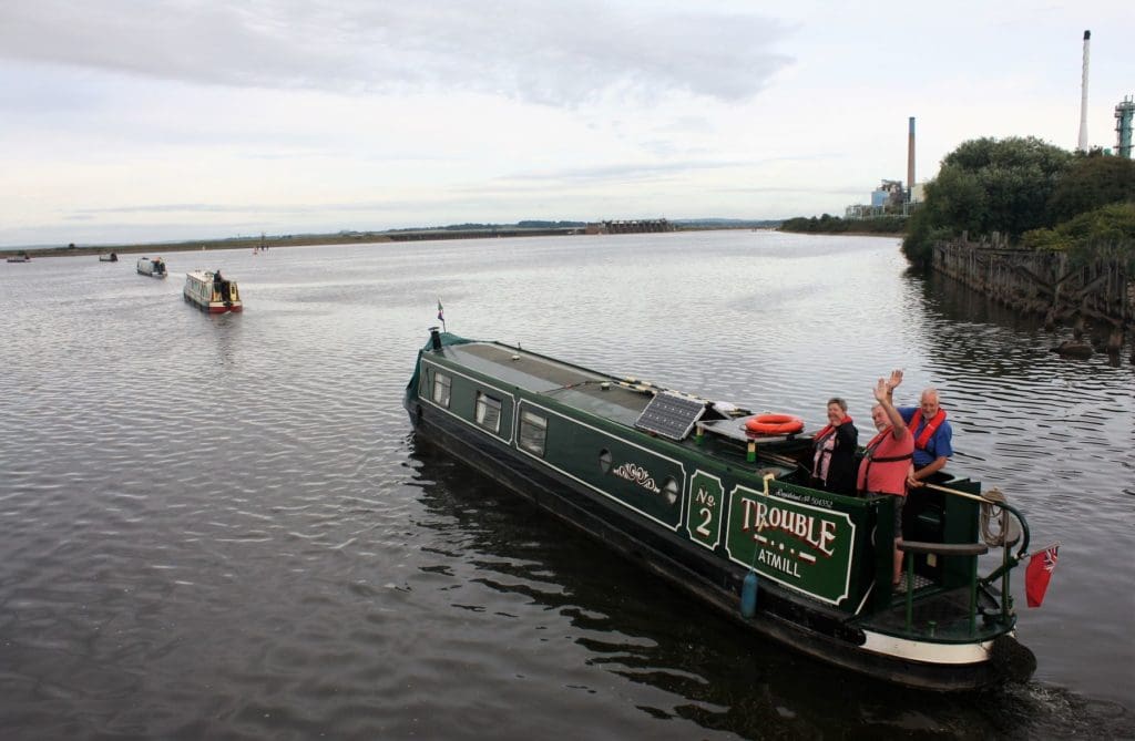 Weaver Marsh Lock boats ship canal