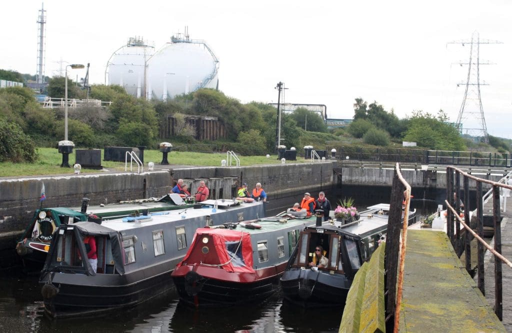 Weaver Marsh Lock boats ship canal