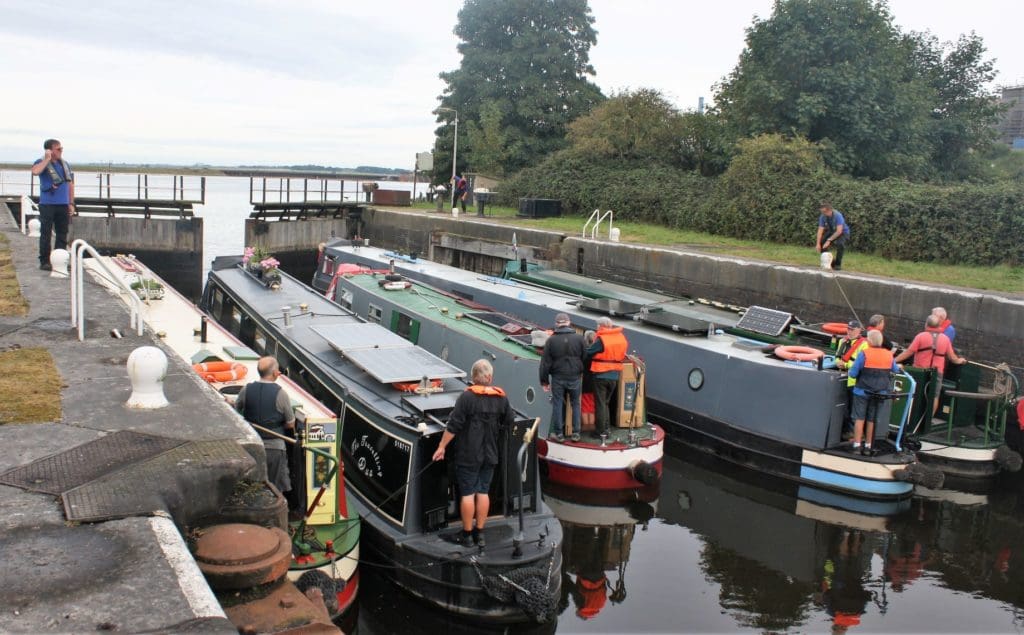 Weaver Marsh Lock boats ship canal