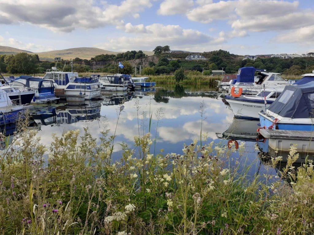 Auchinstarry-on-the-Forth-&-Clyde-Canal,-restored-with-millennium-funding-(Alison-Smedley)