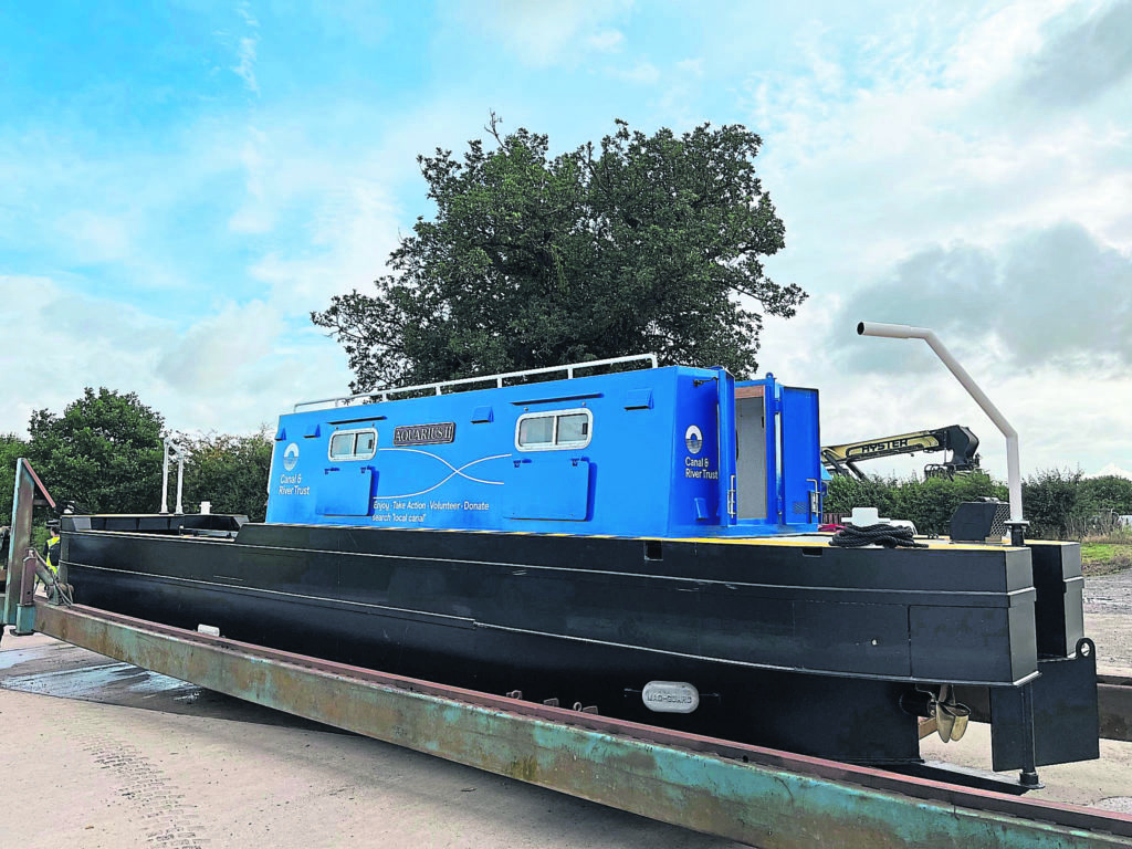 Aquarius II ready to join the Canal & River Trust’s workboat fleet.