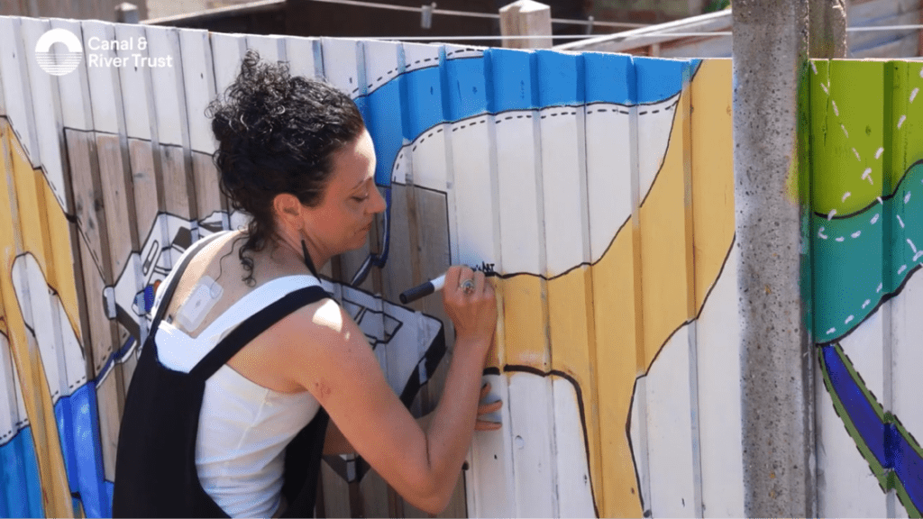 Canalside art trail tackles tagging and antisocial behaviour