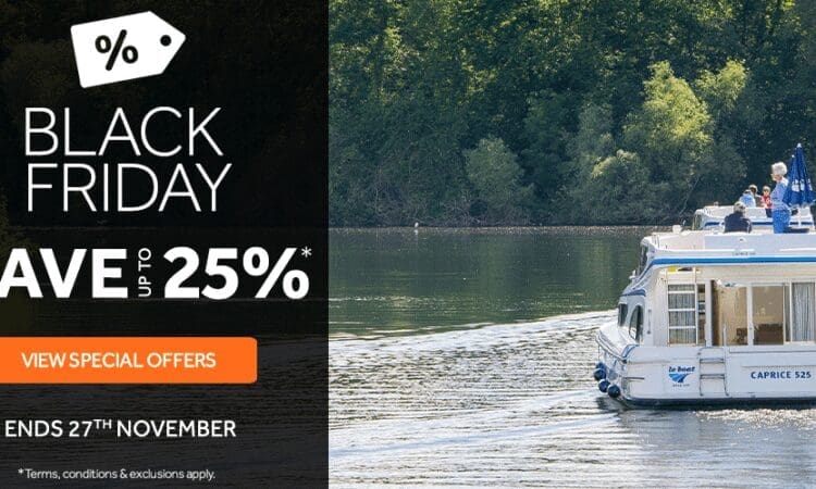 Black Friday boat holiday savings with Le Boat!