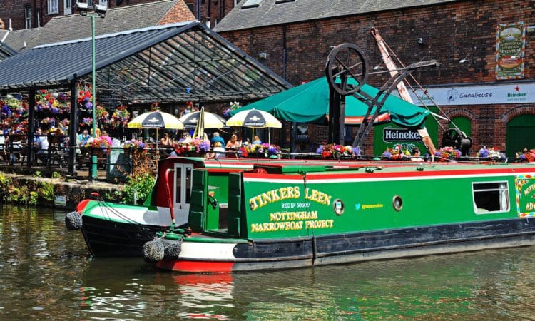 The canals and canal sides of Nottingham