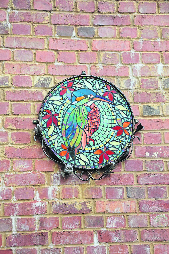 The kingfisher mosaic at Cosgrove. PHOTO: TERRY CAVENDER