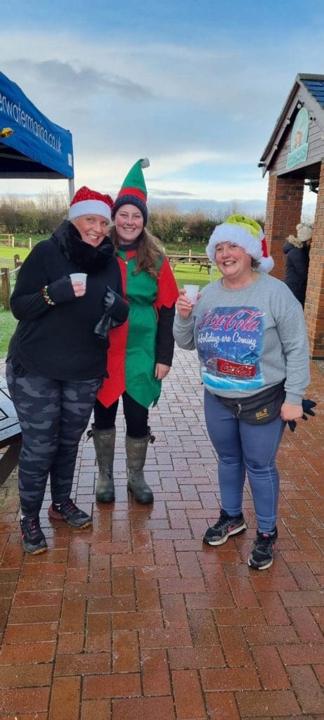 Overwater Marina charity Santa dash