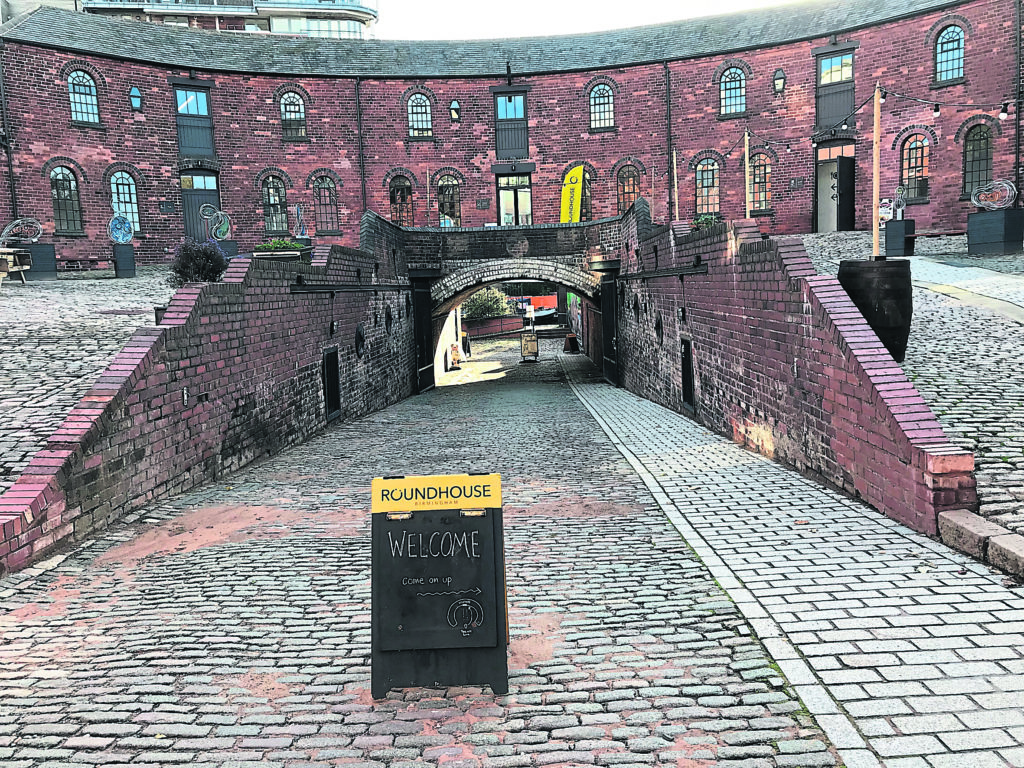 The approach to the Roundhouse.