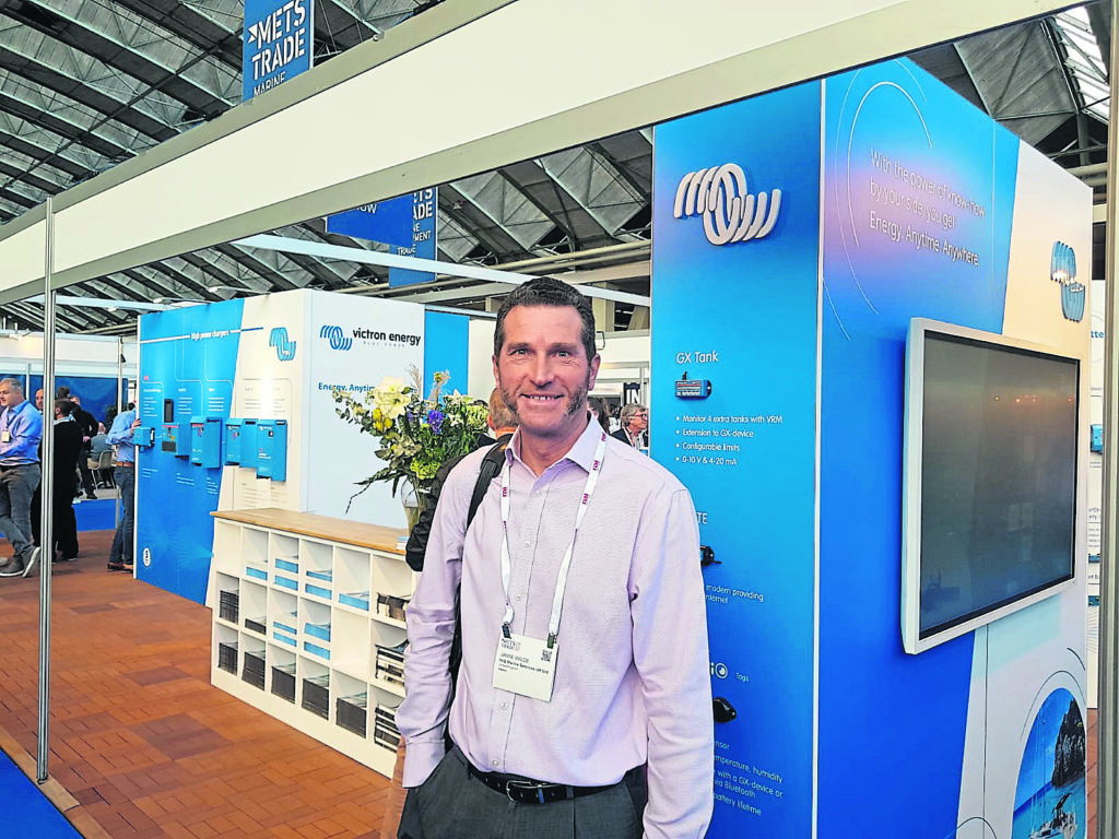 Jamie Wilde of HiQ Marine Services at the recent METS trade exhibition.