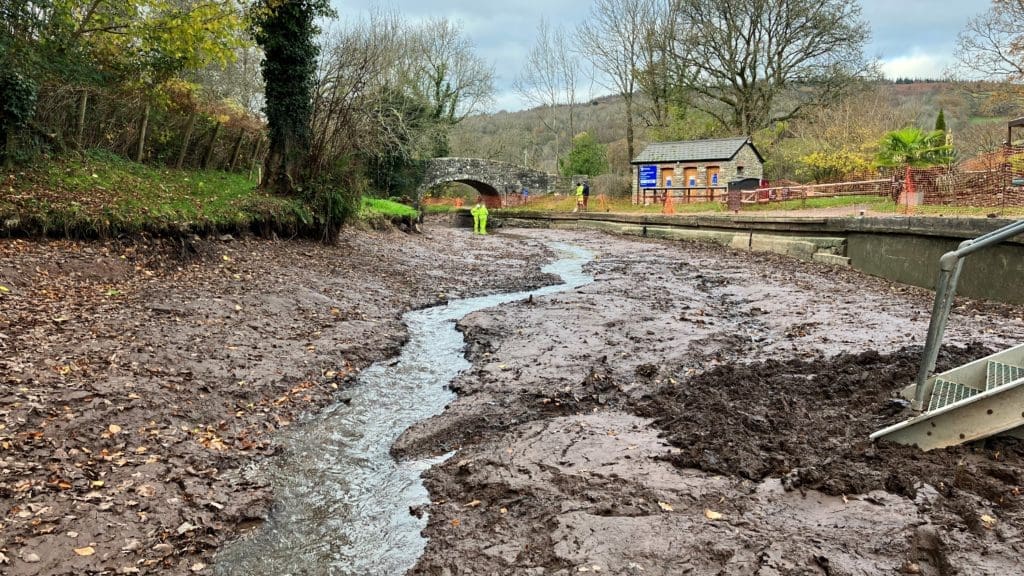 Llangynidr Lock Flight 65 drained