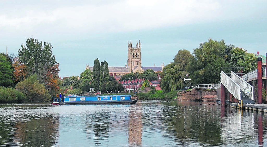 Visit the cathedral city of Worcester on the Stourport Ring. See feature p74-75. PHOTO: JANET RICHARDSON