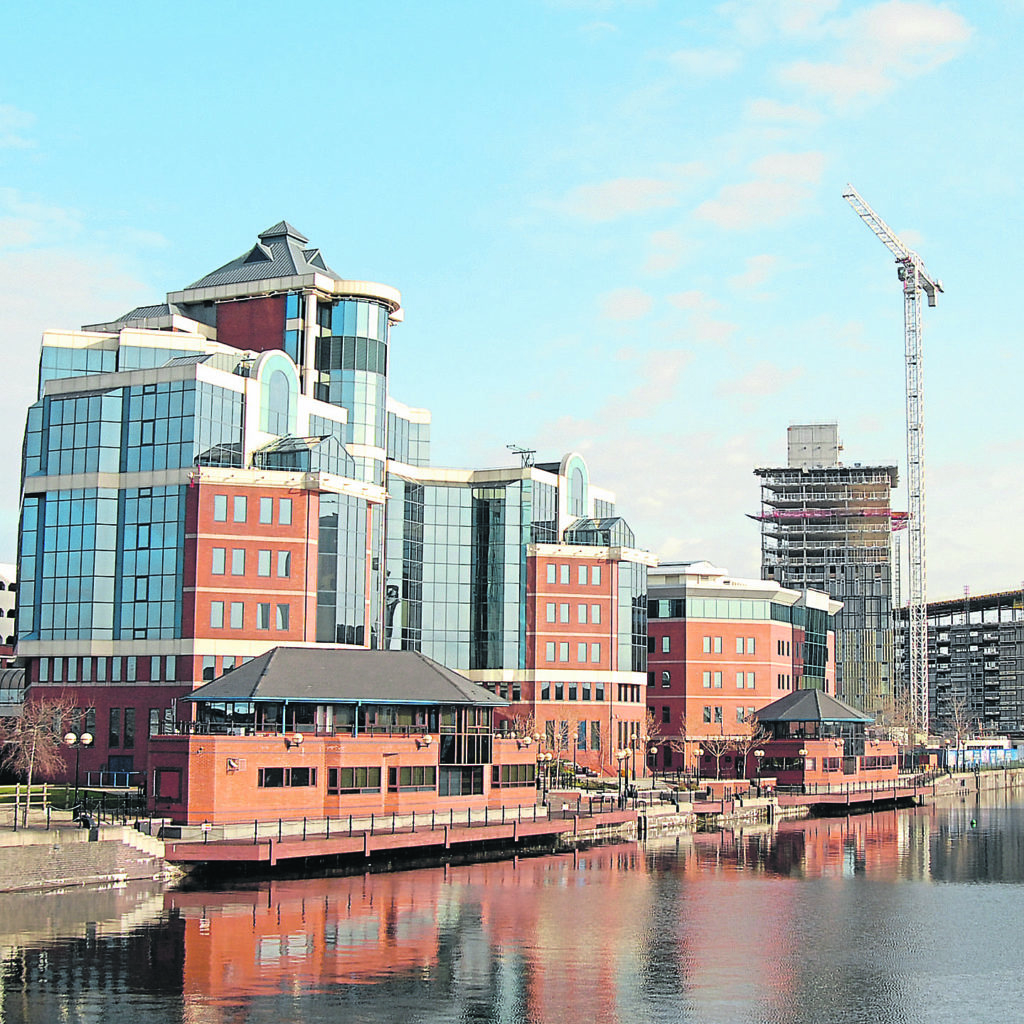 The Manchester Ship Canal at Salford Quays.PHOTO: WATERWAY IMAGES