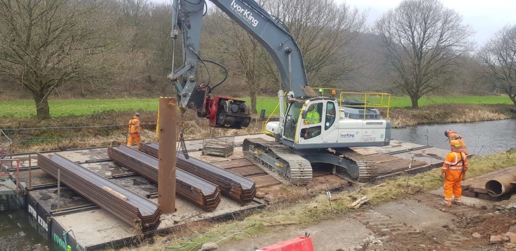 Repairs to the Calder & Hebble Navigation in the heart of the West Yorkshire’s Calder Valley