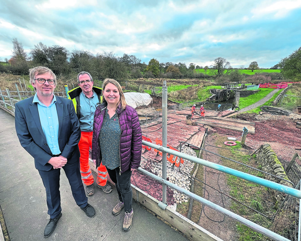 Karen Bradley and Hazelhurst Bridge