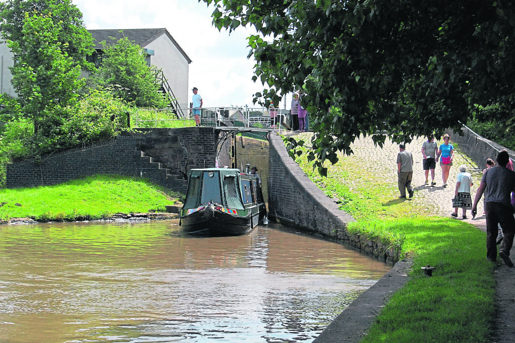 The Trent & Mersey Canal flowing through the heart of Middlewich. PHOTO: JANET RICHARDSON