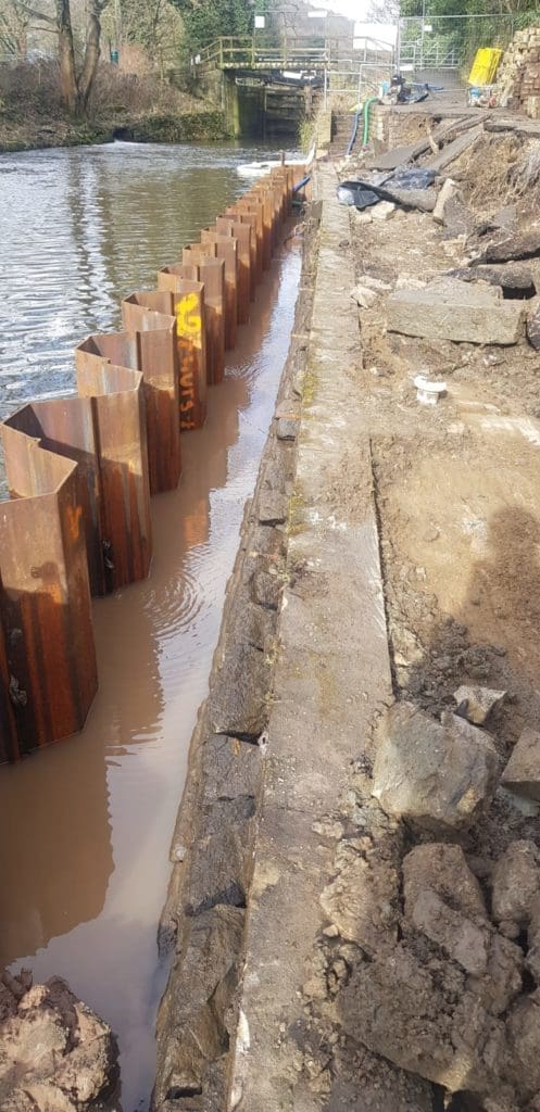 Repairs to the Calder & Hebble Navigation in the heart of the West Yorkshire’s Calder Valley