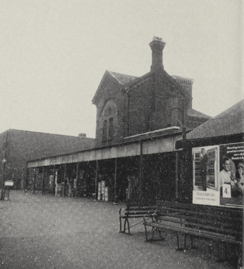 Forest Hill Station; the stationmaster’s house was in the central tower. The substation (left background) occupies the site of the atmospheric engine house