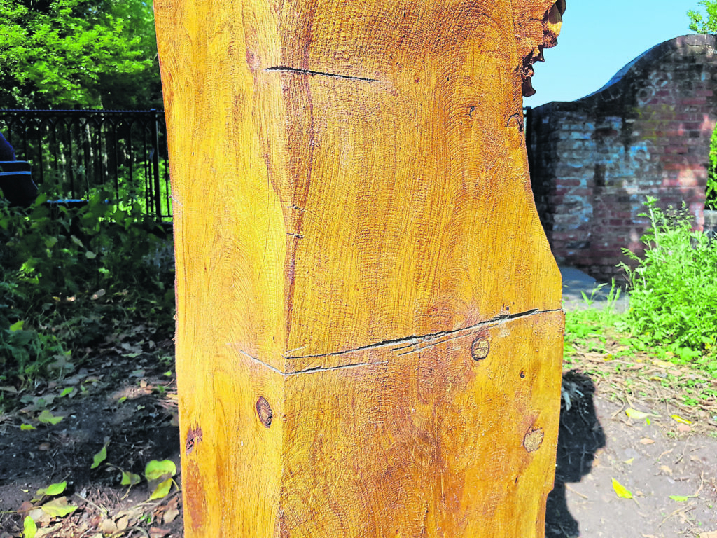 A close-up of the damage. PHOTOS: CANAL & RIVER TRUST