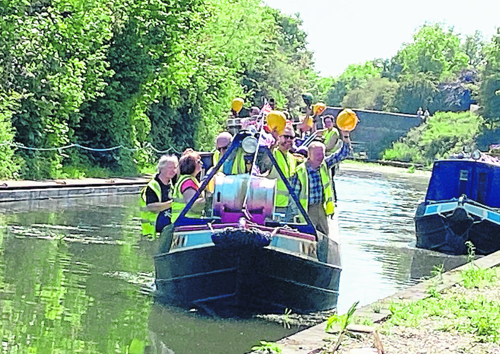 The Beer Barrel aboard nb Yeltsa. PHOTOS: SUCS PUBLICITY