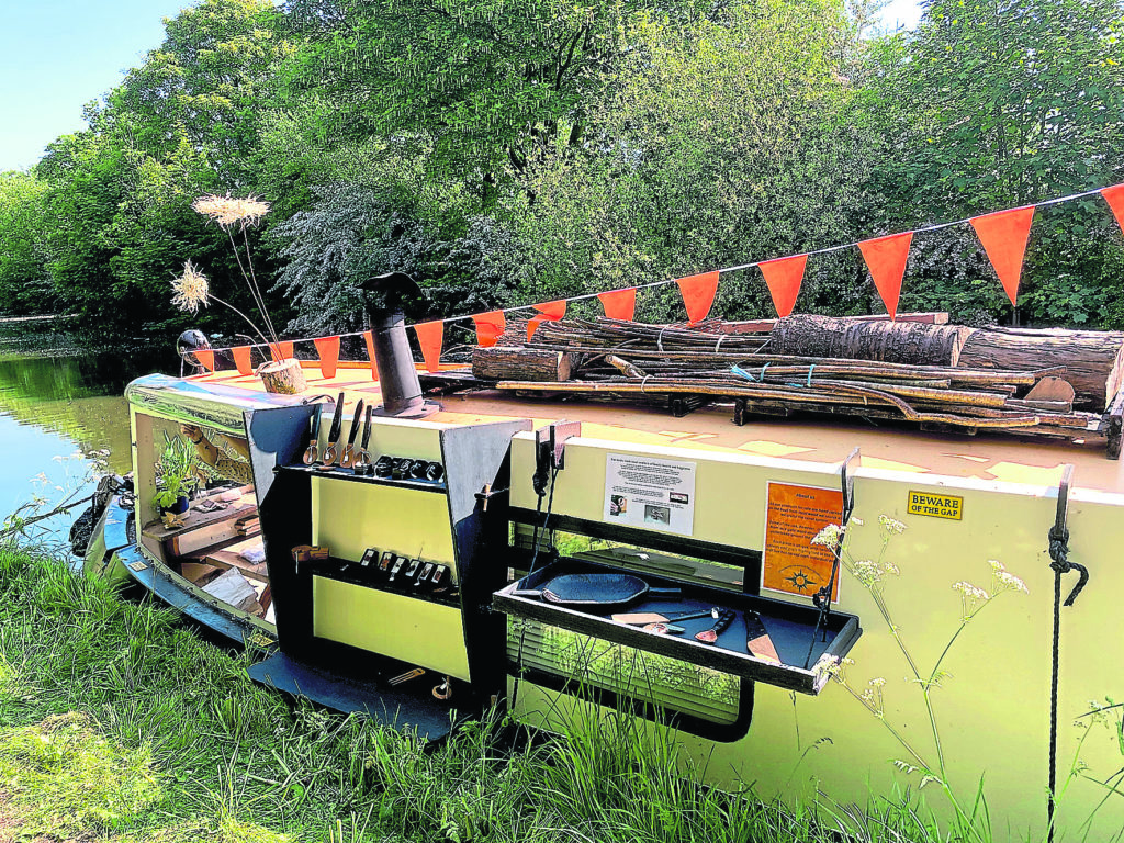 The pop-up shop on board Sunbeam.