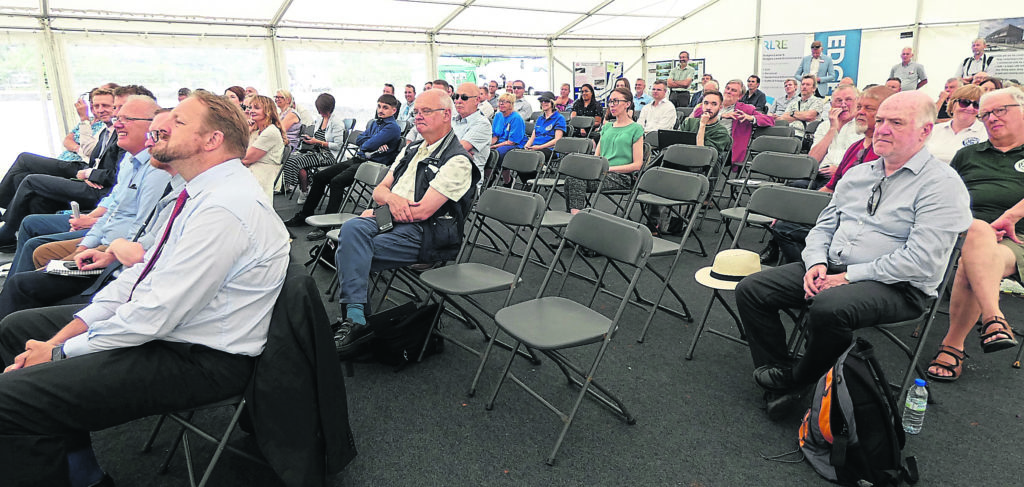 Part of the audience at the business event.