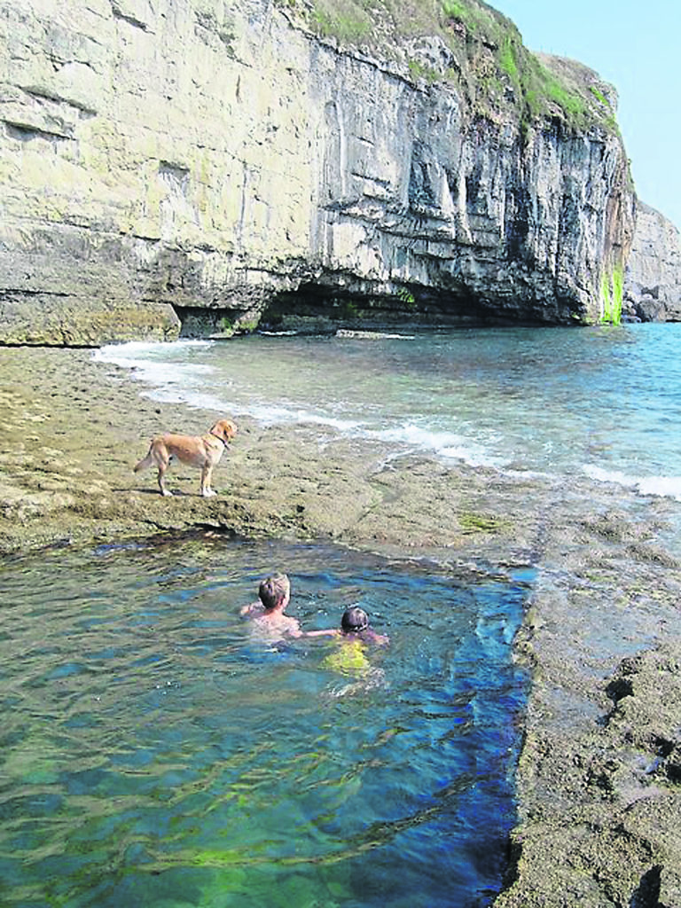 Dancing Ledge tidal pool. PHOTO: HUGH CHEVALLIER/ COURTESY OF GEOGRAPH.ORG.UK