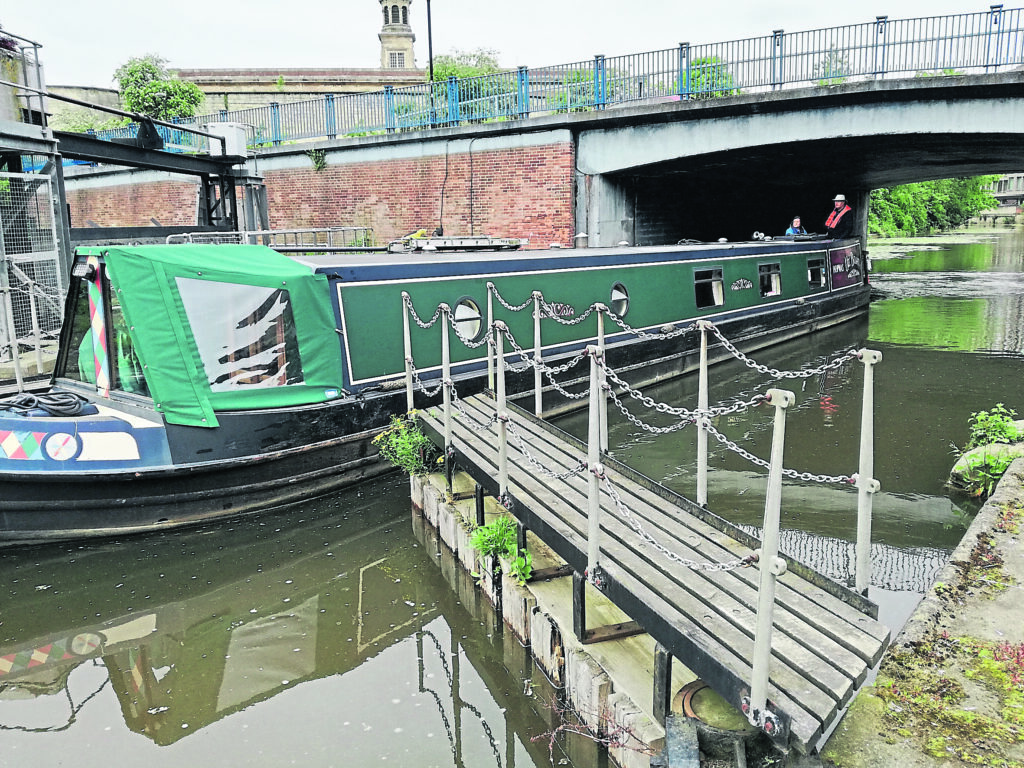 Coming back under the bridge into Castle Mills Lock. PHOTO: PETER HOPWOOD