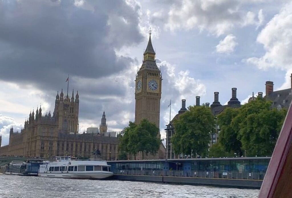 Approaching the Houses of Parliament on a St Pancras Cruising Club flotilla.
PHOTO: JANET RICHARDSON