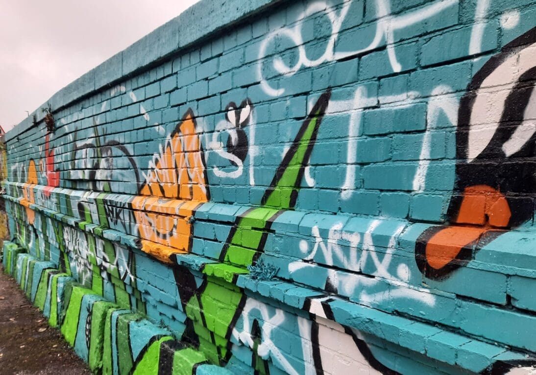 Vandals deface new canalside mural