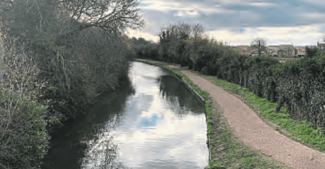The new towpath alongside the Grand Union Canal. PHOTO: CANAL & RIVER TRUST