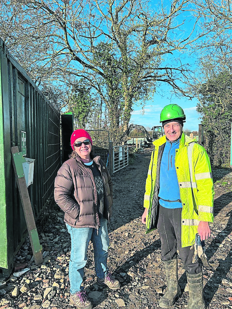 High Sheriff Mandy Thorn with restoration project manager Tom Fulda