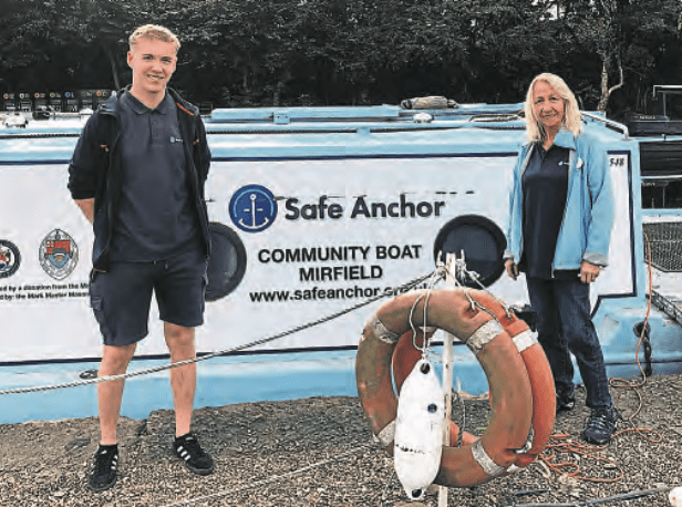 Marc Kennedy with his mum, Sue, who introduced him to the Safe Anchor Trust charity through her voluntary work there.