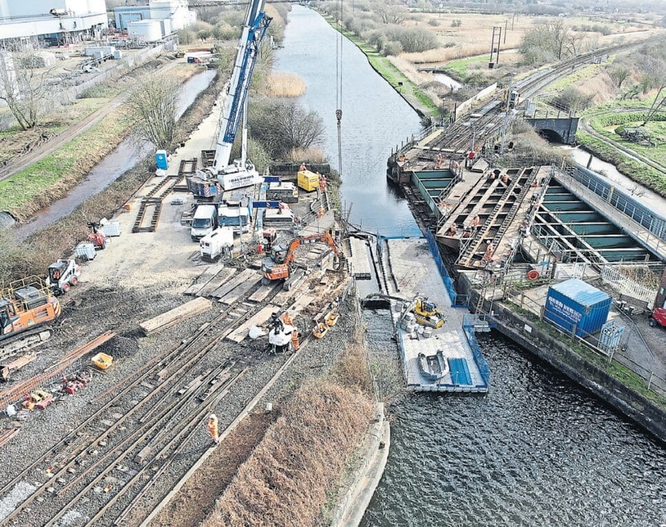 Upgrade for sliding canal bridge