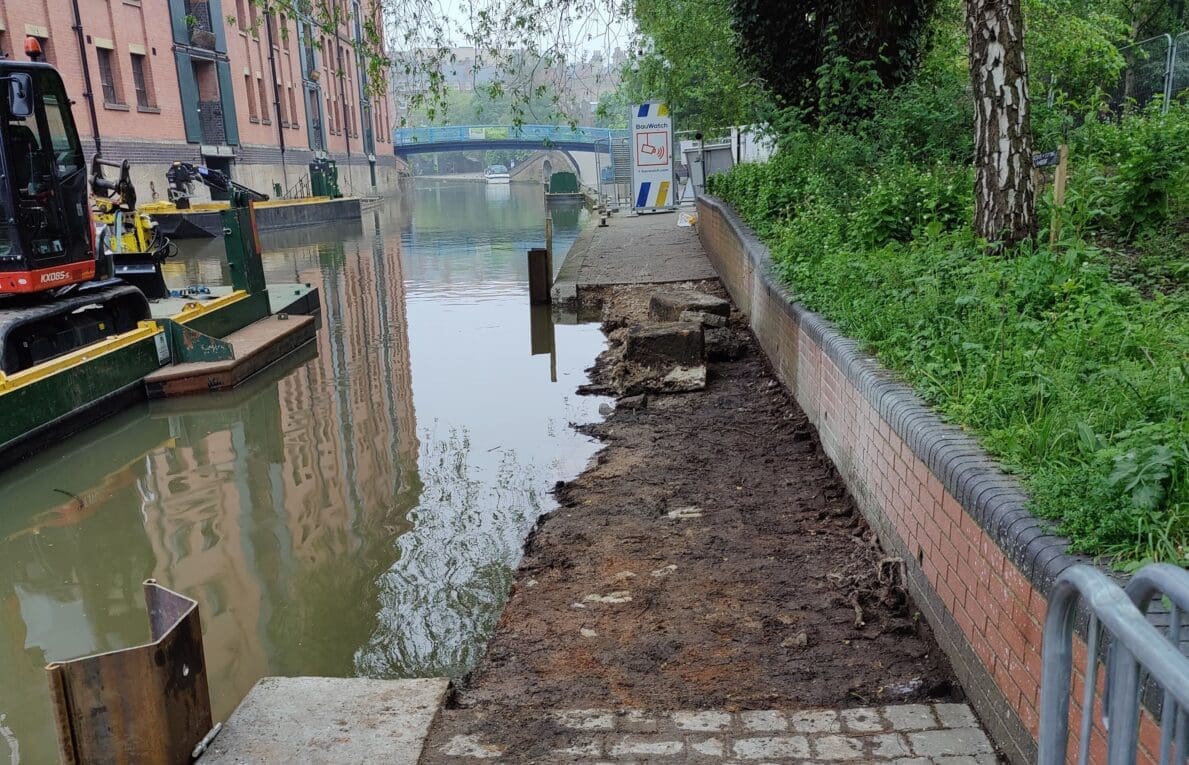 Canal repair work starts in Nottingham city centre