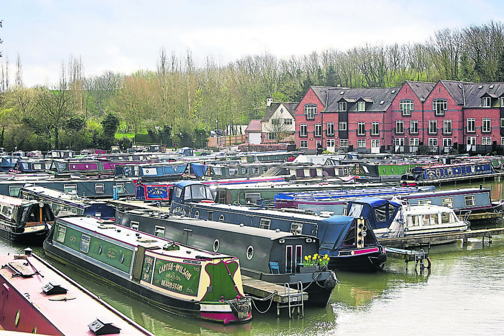 A view of the marina at Braunston, on the Grand Union Canal. PHOTO: CRT