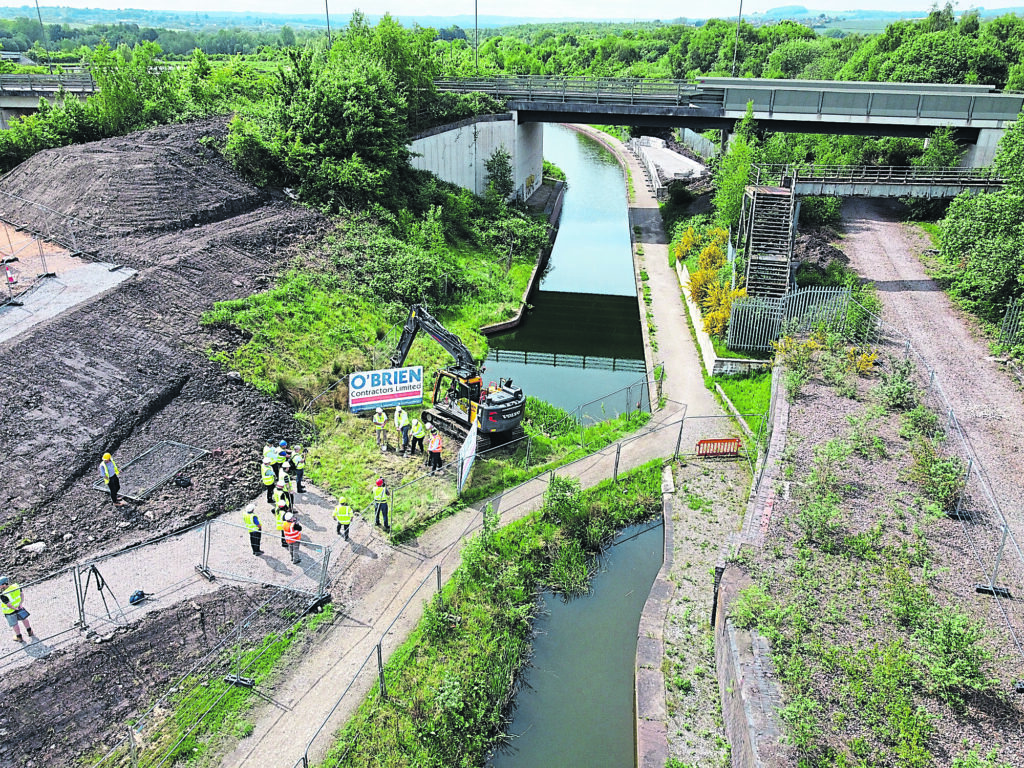 An aerial view of the site at Staveley. PHOTO: KEN HARDY