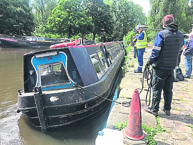 For the heel test, bags of sand are used to simulate a full load of passengers and the boat is then tested for stability by monitoring how the vessel rolls under these conditions. PHOTOS: SUPPLIED