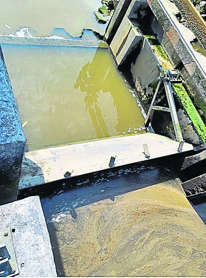 Ribble Link locks at high tide. PHOTOS: CRT