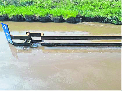 Ribble Link locks at high tide. PHOTOS: CRT