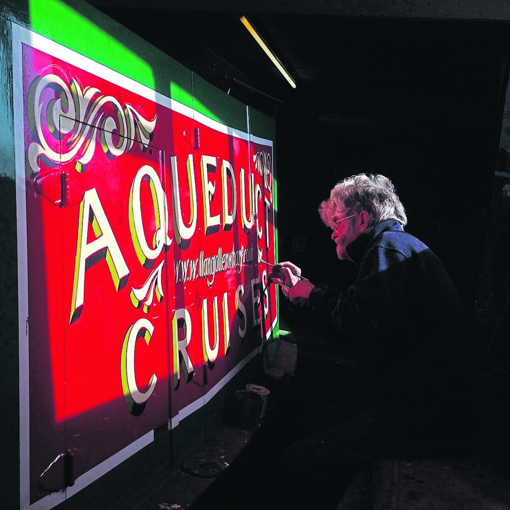 Signwriting at Llangollen Wharf. PHOTOS: Ali Hutchinson