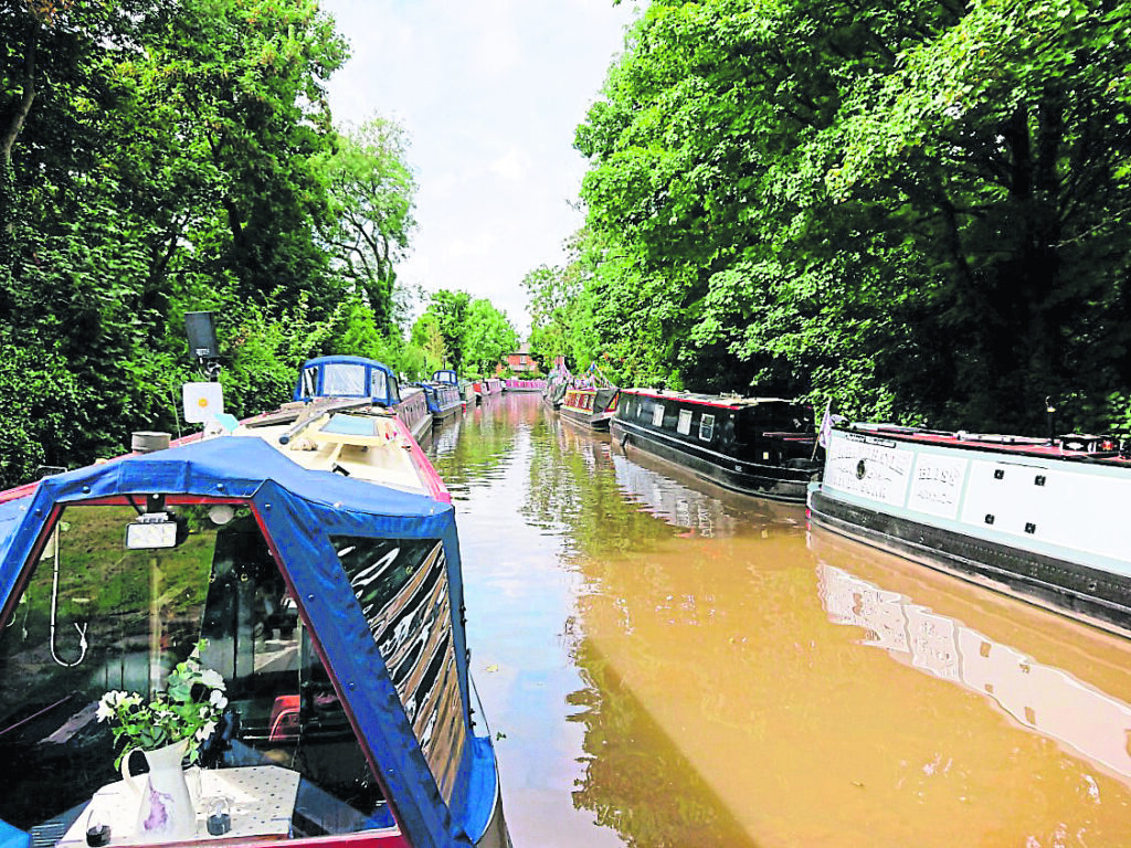 Boats moored up at the Association of Waterways Cruising Clubs’ 60th anniversary rally. PHOTOS: AWCC